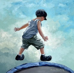 I Can See For Miles by Keith Proctor - Original Painting on Stretched Canvas sized 24x24 inches. Available from Whitewall Galleries